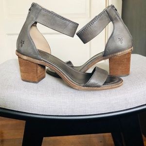 Frye Brielle Back zip- Charcoal